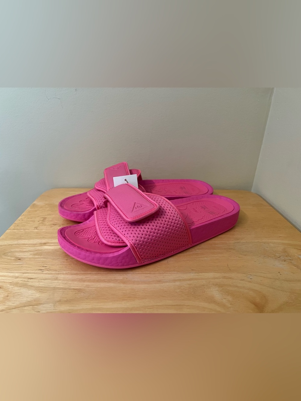 Adidas Pharrell Chancletas Hu Slide US 10 Pink Boost FV7289